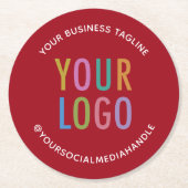 Bar für benutzerdefinierte Logos Untersetzer Pappe (Vorderseite)