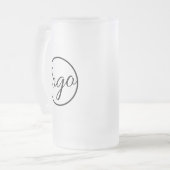 Bar für benutzerdefinierte Restaurants Mattglas Bierglas (Vorderseite Links)