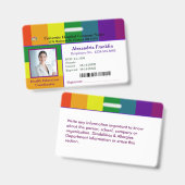 Bar für das Logo des benutzerdefinierten Employee  Ausweis (Front & Back)