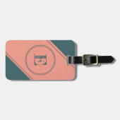 Bar für den geometrischen Doppelkreis des Monogram Gepäckanhänger (Vorderseite horizontal)