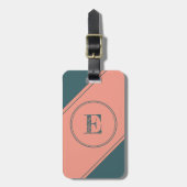 Bar für den geometrischen Doppelkreis des Monogram Gepäckanhänger (Vorderseite vertikal)