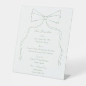 Bar für die handgezeichnete Groß- und Grüne Hochze Sockelschild (Vorderseite)