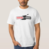 Bar für die Silhouette von Trinidad und Tobago Isl T-Shirt (Vorderseite)