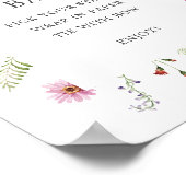 Bar für hübsche Wildblume Rahmen Blume Poster (Ecke)