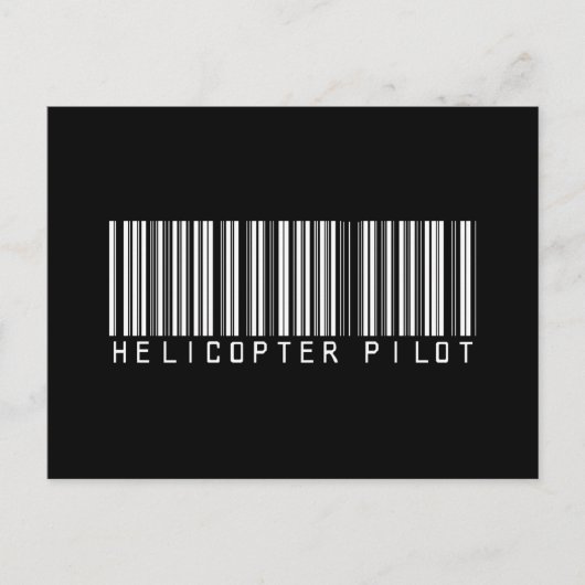 Bar für Hubschrauberpilot Postkarte (Vorderseite)