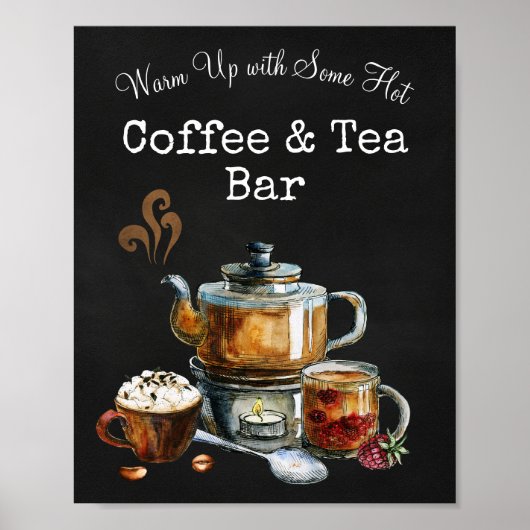 Bar für Kaffee und Tee Poster (Vorne)