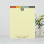 Bar für mehrere Farben beruflich Briefkopf (Stehend Vorderseite)