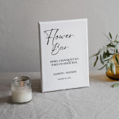 Bar für Minimalistische Blume Brautparty Blume Sockelschild