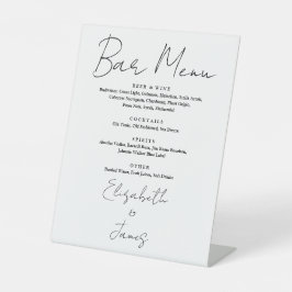 Bar für Minimalistische Skripte in Schwarzweiß Sockelschild