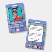Bar für moderne Mitarbeiter-Foto-Logo personalisie Ausweis (Vorder- & Rückseite)