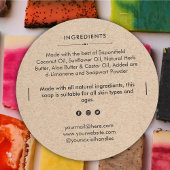 Bar für runde Seifen Runder Aufkleber