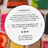 Bar für runde Seifen Runder Aufkleber