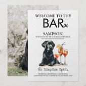 Bar für schwarzes Labor Menükarte (Vorne/Hinten)