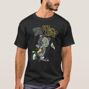 Bär gebrochenes Herz treiben Retro Green Bean 5s M T-Shirt