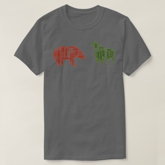 Bär gegen Bulle T-Shirt (Design vorne)