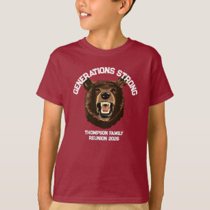 Bär “Generationen Stark” Benutzerdefinierte Famili T-Shirt