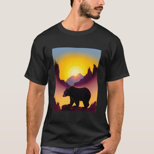 Bär genießt ein T-Shirt (Vorderseite)