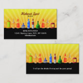 Bar-Geschäfts-Karten Visitenkarte (Vorne/Hinten)