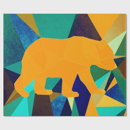 Bär Geschenkpapier (Flach)