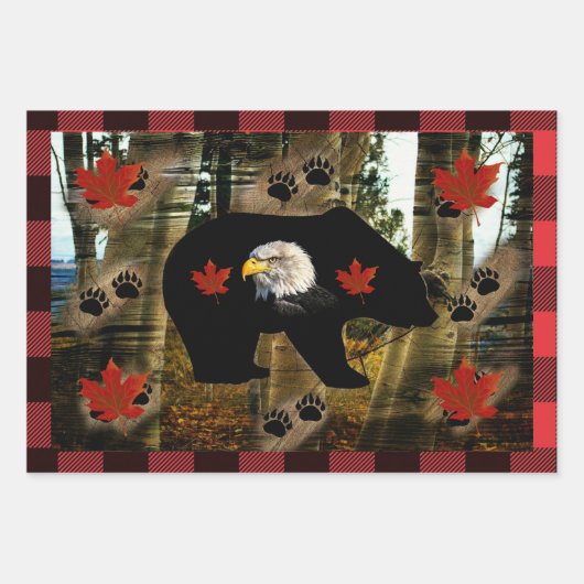 Bär Geschenkpapier Set (Vorderseite 2)