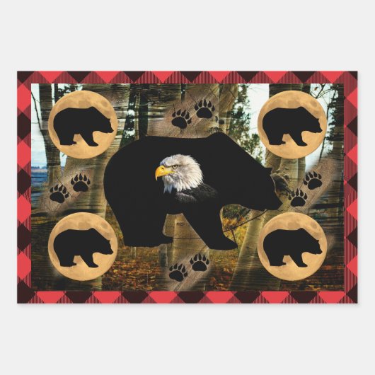 Bär Geschenkpapier Set (Vorderseite)