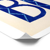 Bär Grand Hotel Grindelwald Schweiz Vintage Poster (Ecke)