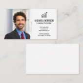 Bar Graph Finance Logo | Geschäftsmann Visitenkarte (Vorne/Hinten)