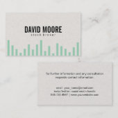 Bar Graph (grün) Visitenkarte (Vorne/Hinten)