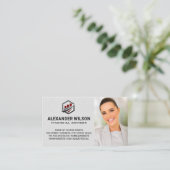 Bar Graph-Logo | Finanzberater Visitenkarte (Stehend Vorderseite)