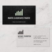 Bar Graph | Mint Visitenkarte (Vorne/Hinten)