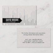 Bar Graph | Pfeil Visitenkarte (Vorne/Hinten)