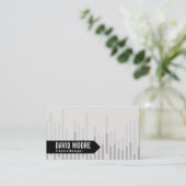 Bar Graph | Pfeil Visitenkarte (Stehend Vorderseite)