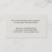 Bar Graph | Pfeil Visitenkarte (Rückseite)