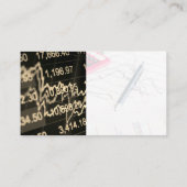 Bar Graph Stock Chart | Finanzberichte Terminkarte (Rückseite)