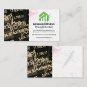 Bar Graph Stock Chart | Finanzberichte Terminkarte (Vorne/Hinten)