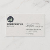 Bar Graph | Symbol Visitenkarte (Rückseite)