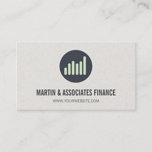 Bar Graph | Symbol Visitenkarte (Vorderseite)