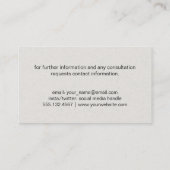 Bar Graph Visitenkarte (Rückseite)