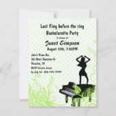 Bar "Green & White" Einladung (Vorderseite)