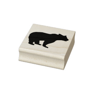 Bär Gummistempel
