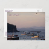 Bar-Hafen an der Dämmerung der ein Vorabend des Postkarte (Vorne/Hinten)