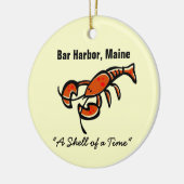 Bar-Hafen, Maine-Hummer Keramikornament (Links)