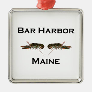 Bar-Hafen Maine Silbernes Ornament