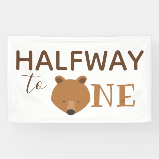 Bär halb bis eins banner (Horizontal)