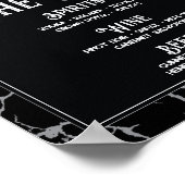 Bar Halloween-Schildkrötenhorte Skeletthand Poster (Ecke)