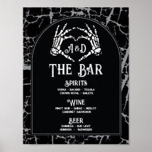 Bar Halloween-Schildkrötenhorte Skeletthand Poster