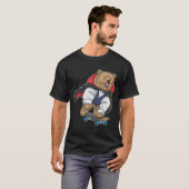 Bär Halloween Vampir T-Shirt (Vorne ganz)
