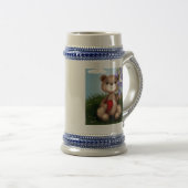 Bär hält Blumenstrauß-30926 Bierglas (VorderseiteRechts)