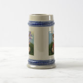 Bär hält Blumenstrauß-30926 Bierglas (Mittel)
