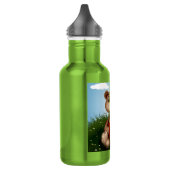 Bär hält Blumenstrauß-30926 Edelstahlflasche (Links)